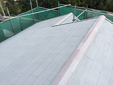笠岡市　外壁・屋根の塗装リフォーム工事(施工中2)